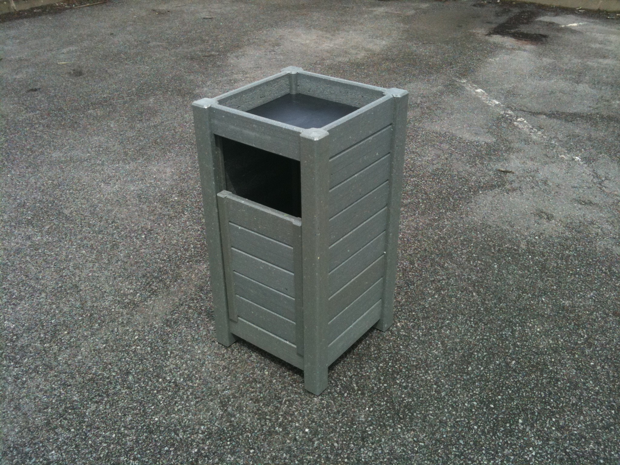 Cendrier poubelle 50 litres - Direct Signalétique