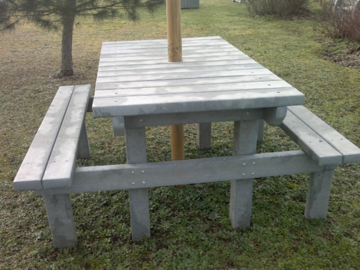 Table pique nique en plastique recyclé Urban'Ext