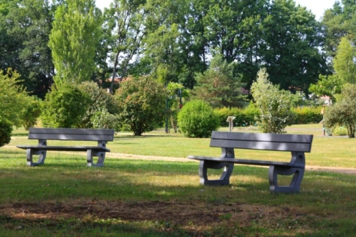 Banc en plastique recyclé