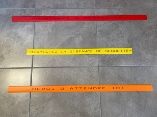 Bandes de signalisation covid-19