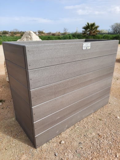 Jardinière rectangulaire Ozon en plastique recyclé