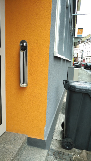 Cendrier mural inox 1.7L