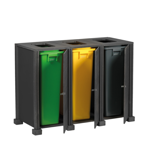 Poubelle de tri intérieur 3 bacs recyclée