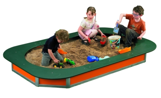 jeux enfants extérieur bac à sable