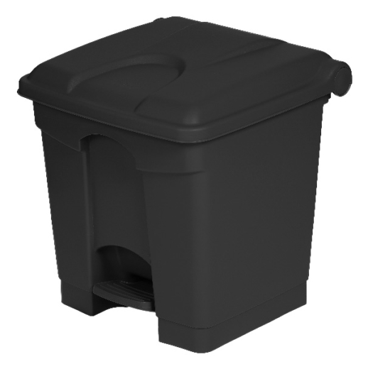 collecteur a pédale 30l gris foncé