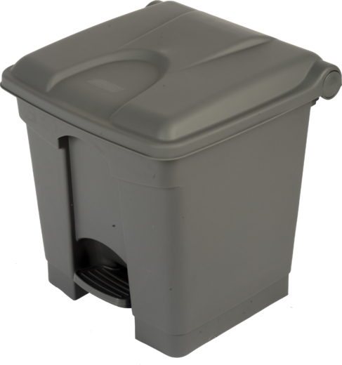 collecteur a pédale 30l gris