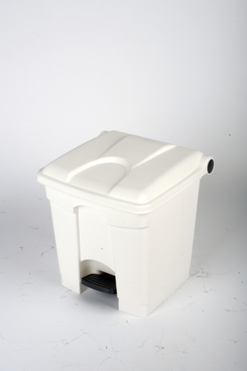 collecteur a pédale 30l blanc