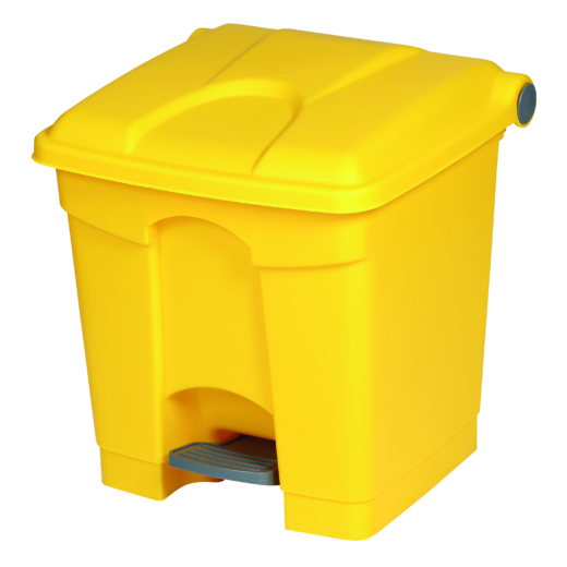collecteur a pédale 30l jaune